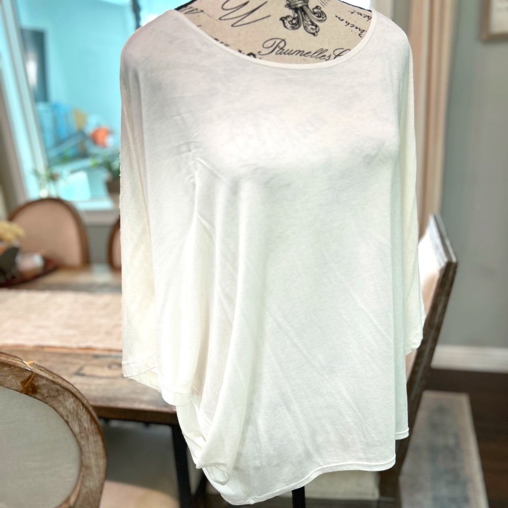 🐑ETIQUETTE WHITE FLOW BLOUSE🐑